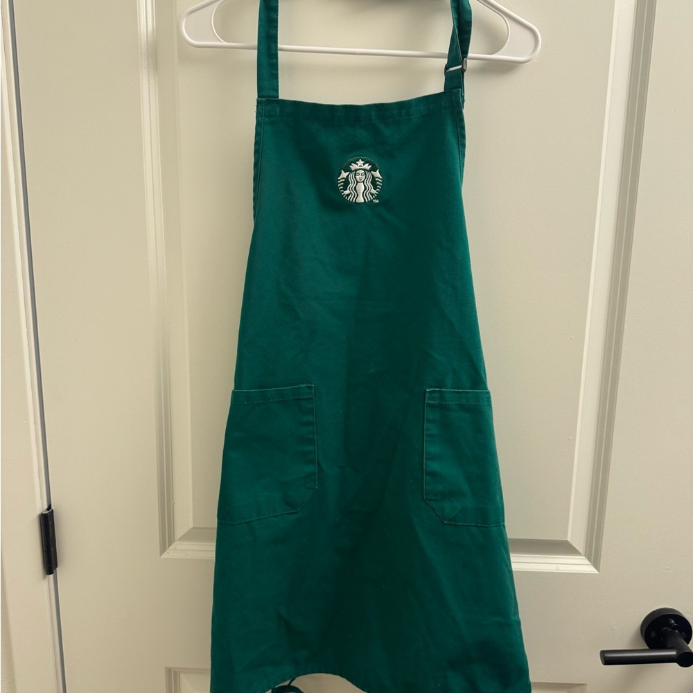 Starbucks Dark Green Logo Cotton Apron